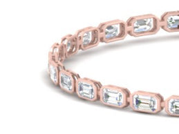 Mira Emerald Cut Lab-Grown Diamond Bracelet