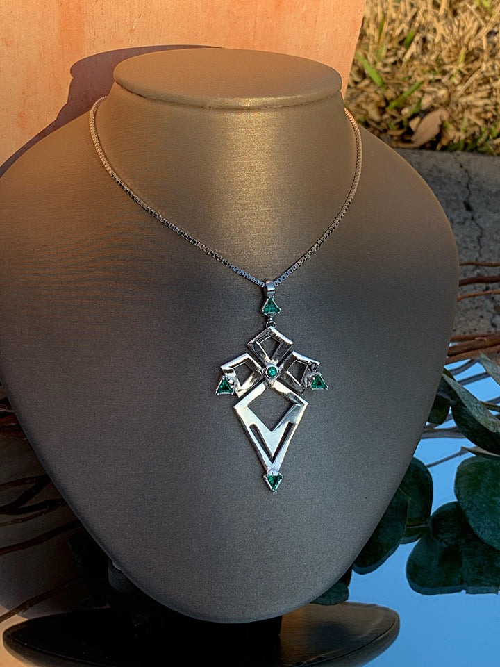 Emerald Spray Necklace