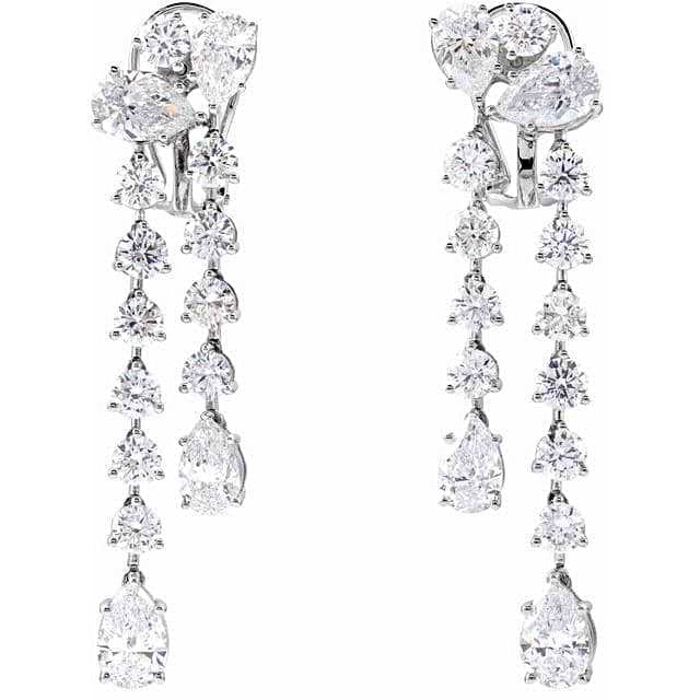 Diamond Drop Dangle Earrings