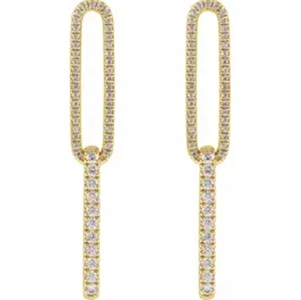 Diamond Link Earrings