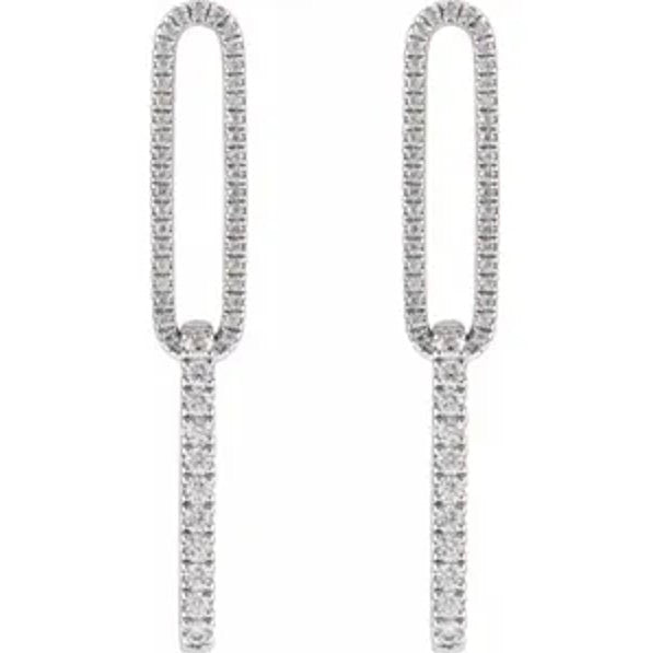 Diamond Link Earrings