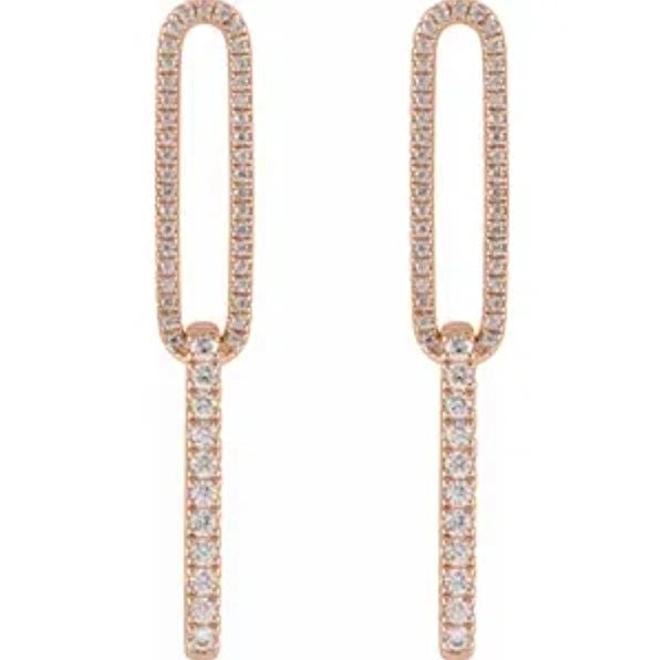 Diamond Link Earrings