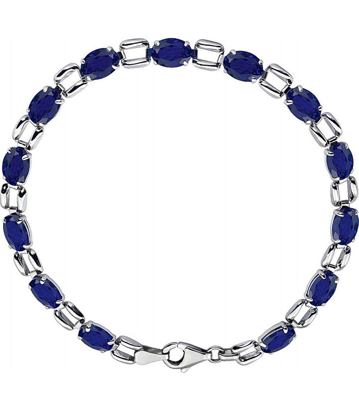 Oval Cut Sapphire Bracelet