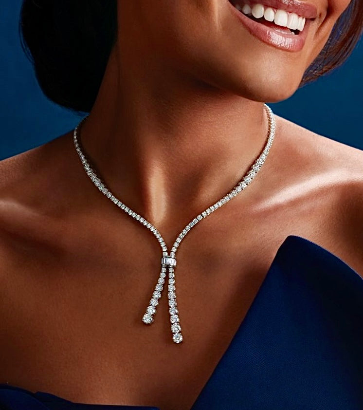Brilliant Bolo Diamond Necklace