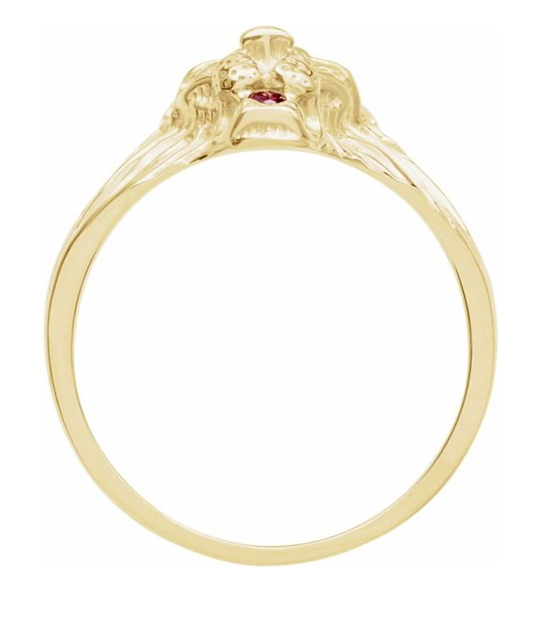 Ruby & Diamond Lion Ring